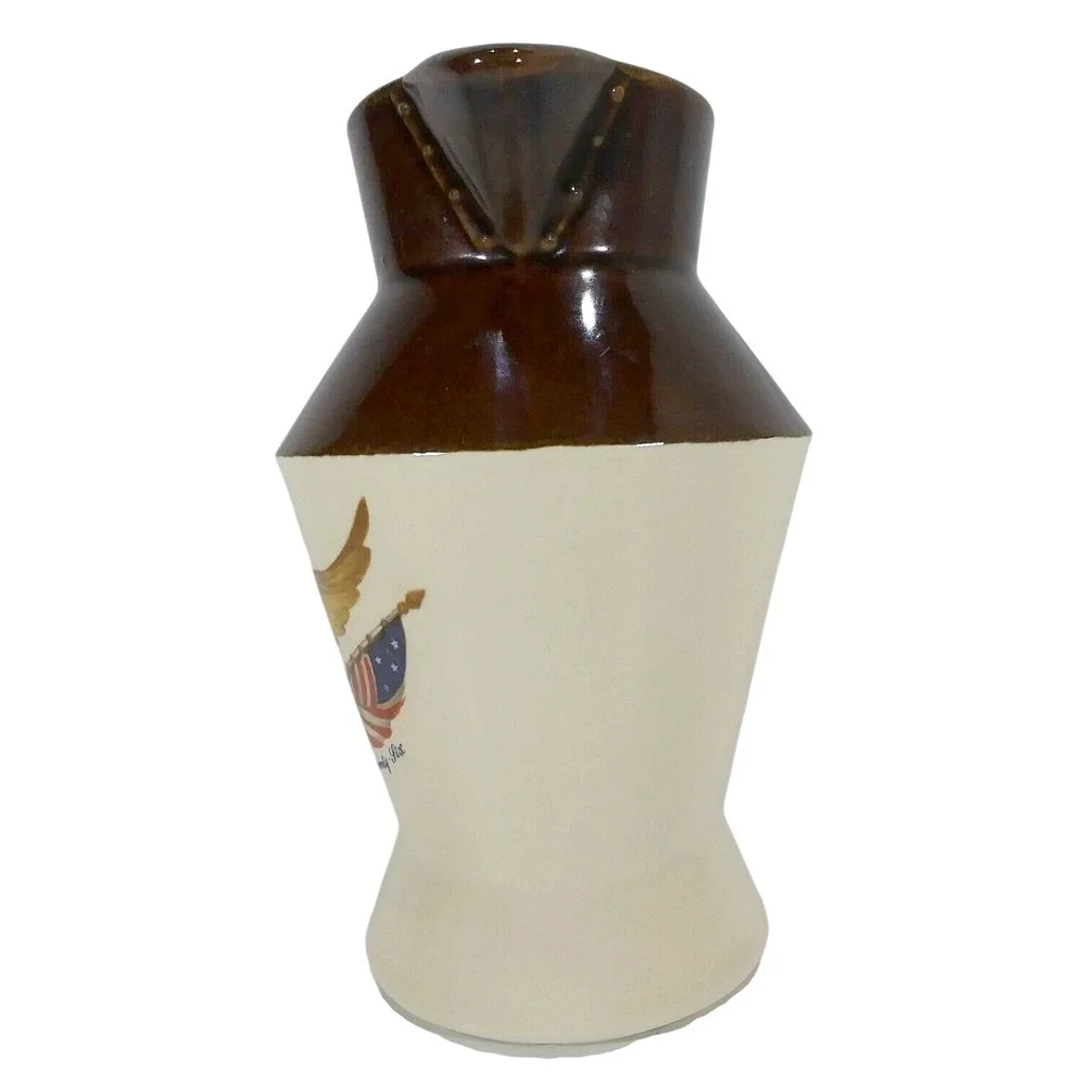 National‎ Gallery of Art Spirit of Seventy-Six Eagle Ceramic Pitcher Brown Cream